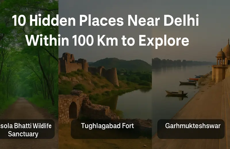 10 Hidden Places Near Delhi Within 100 Km to Explore