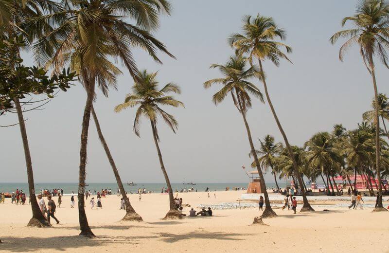 Famous Tourist Destination Colva Beach In South Goa