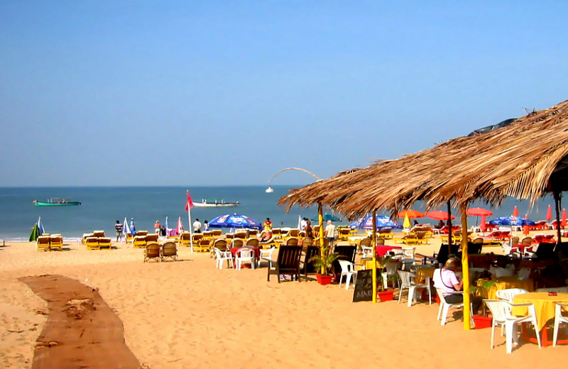 Clear White Water Sand Mandrem Beach Mandrem Goa
