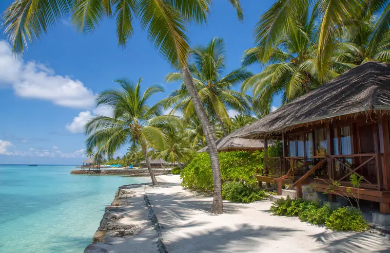 Bangaram Island beach resort near Agatti, Lakshadweep.