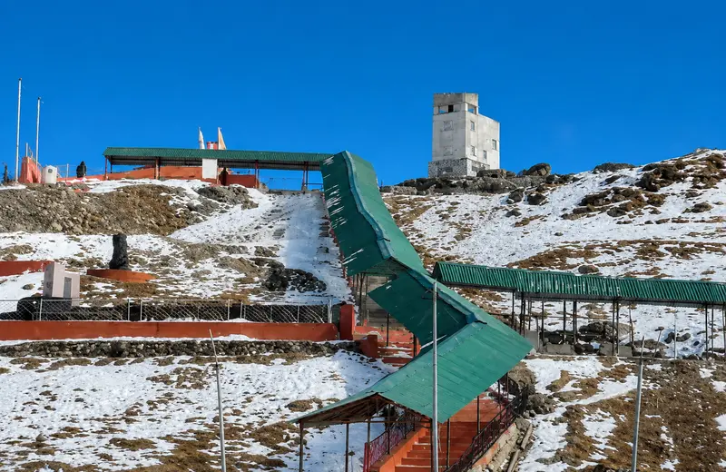 Nathula Pass on the India-China border in East Sikkim