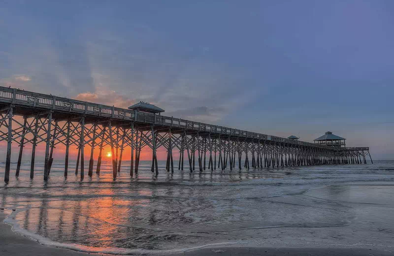 Folly Beach In South Carolina