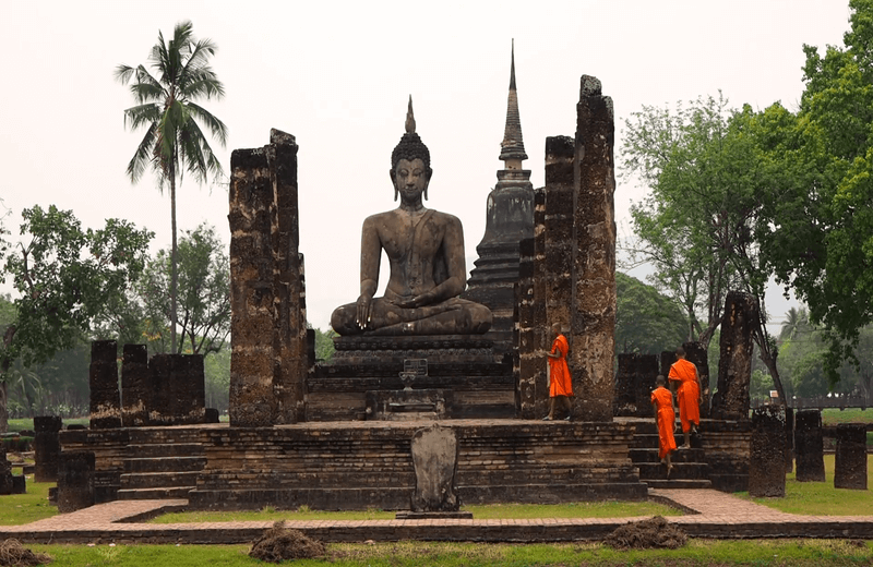 Wat Mahathat (Buddhist Temple) In Ayutthaya, Central Thailand