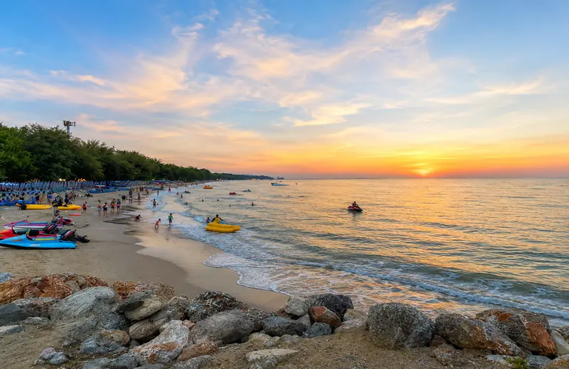 Cha-Am Beach Sunset View, Thailand