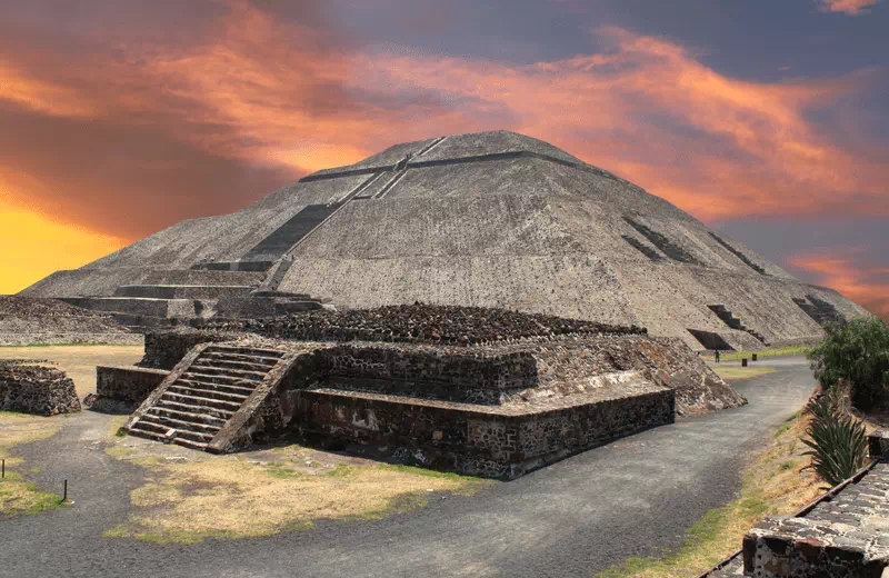 The Pyramid of the Sun, Mexico