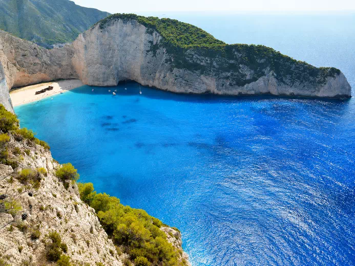 Navagio Beach, Greece — A Shipwreck Wrapped in Cliffs